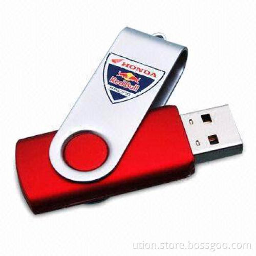 Swivel USB Flash Drive with Up to 16GB Memory Capacity and Working Voltage of 5V, Free Samples